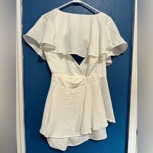 American Threads White Romper